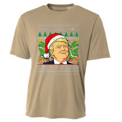 Trump Santa Make Christmas Great Again Trump President 47 Cooling Performance Crew T-Shirt