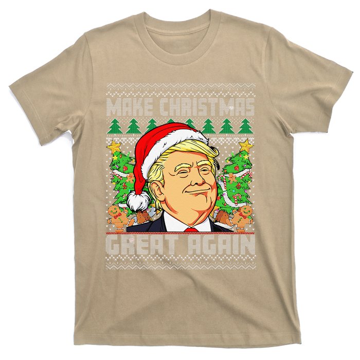 Trump Santa Make Christmas Great Again Trump President 47 T-Shirt