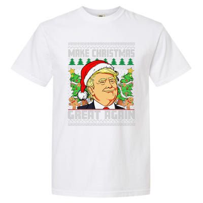 Trump Santa Make Christmas Great Again Trump President 47 Garment-Dyed Heavyweight T-Shirt