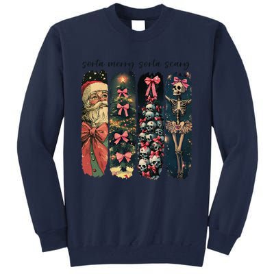 Trendy Sorta Merry Sorta Scary Christmas Tree Tall Sweatshirt