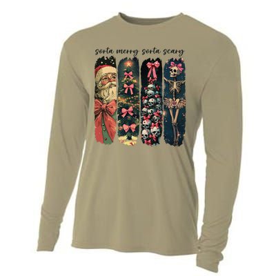 Trendy Sorta Merry Sorta Scary Christmas Tree Cooling Performance Long Sleeve Crew