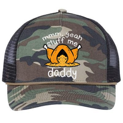 Turkey Stuff Me Funny Adult Humor Retro Rope Trucker Hat Cap