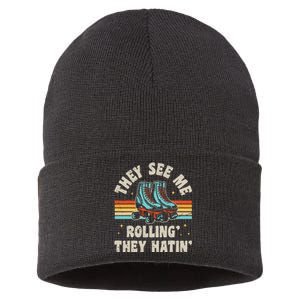 They See Me Rollin' They Hatin' Skater Sustainable Knit Beanie