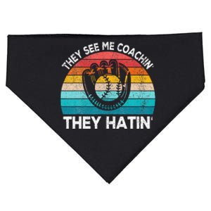 They See Me Coachin Softball Coach Softball Team Coach USA-Made Doggie Bandana