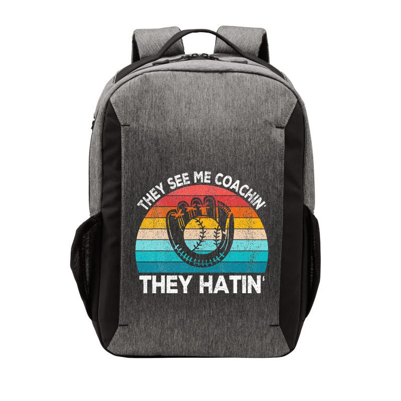 They See Me Coachin Softball Coach Softball Team Coach Vector Backpack