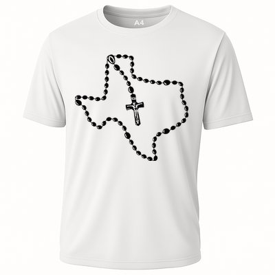 Texas State Map Catholic Rosary Performance Shirt