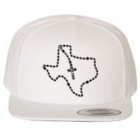 Texas State Map Catholic Rosary Wool Snapback Cap