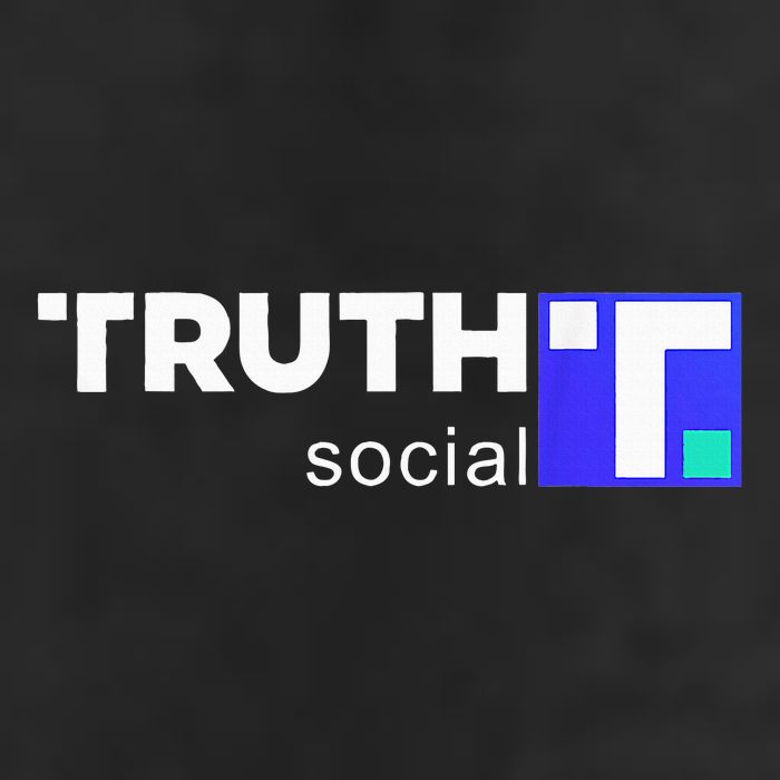 Truth Social Media Truth Social Trump 7 Panel Mesh Trucker Snapback Hat