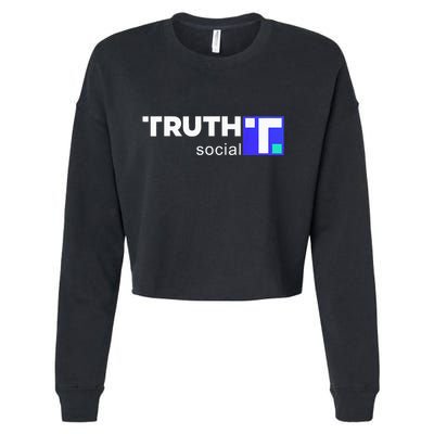 Truth Social Media Truth Social Trump Cropped Pullover Crew