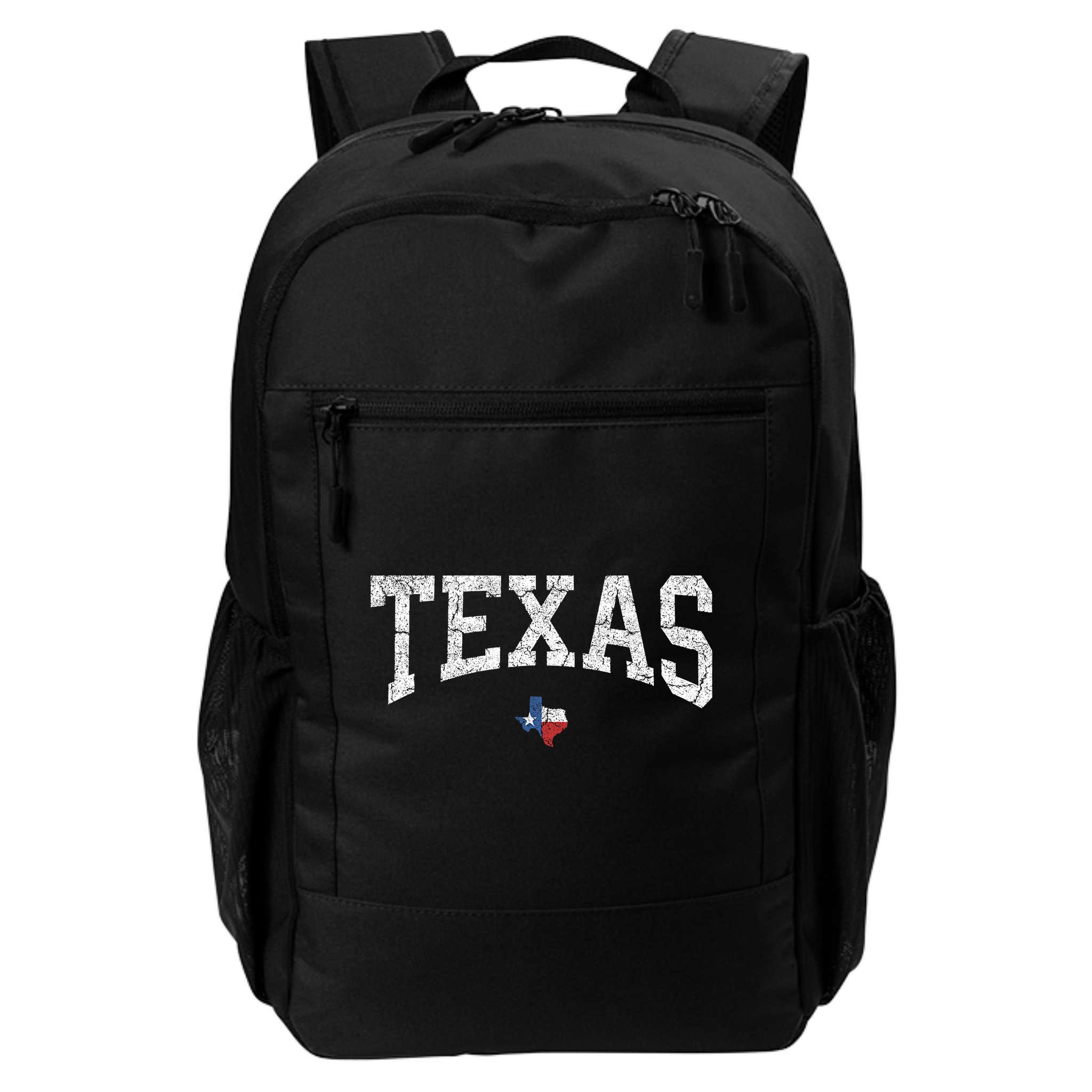 Texas State Map Flag Distressed Backpack
