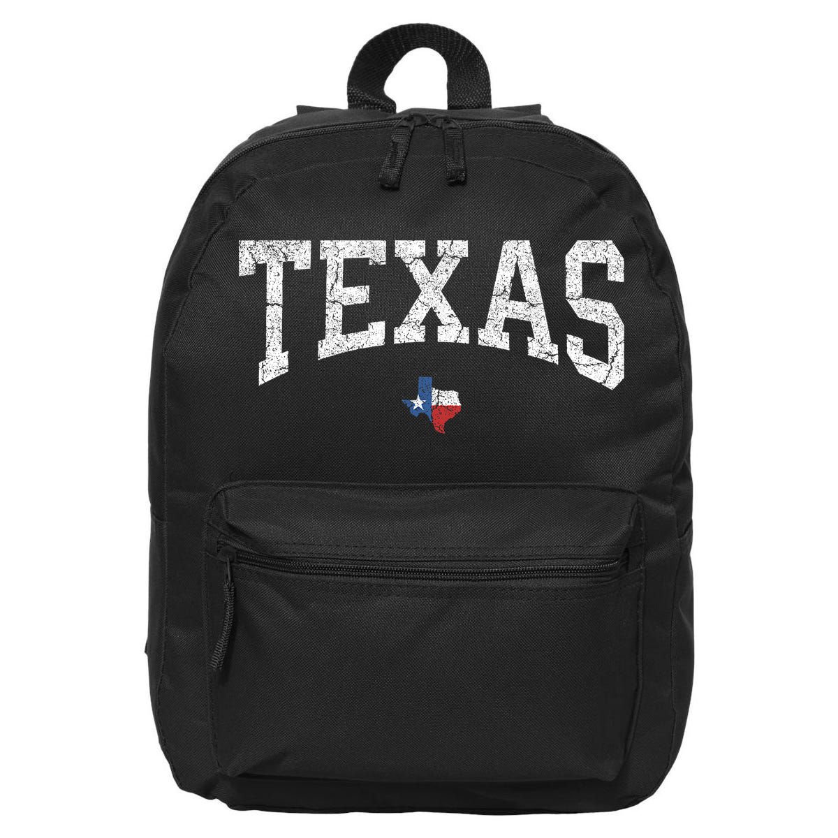 Texas State Map Flag Distressed 16 in Basic Backpack