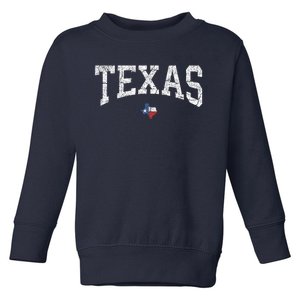 Texas State Map Flag Distressed Toddler Sweatshirt