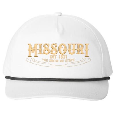 The Show Me State Missouri Snapback Five-Panel Rope Hat