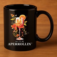 They See Me Aperrollin Outfit Spritz Summer Cocktail Design 11oz C Handle Ceramic Mug