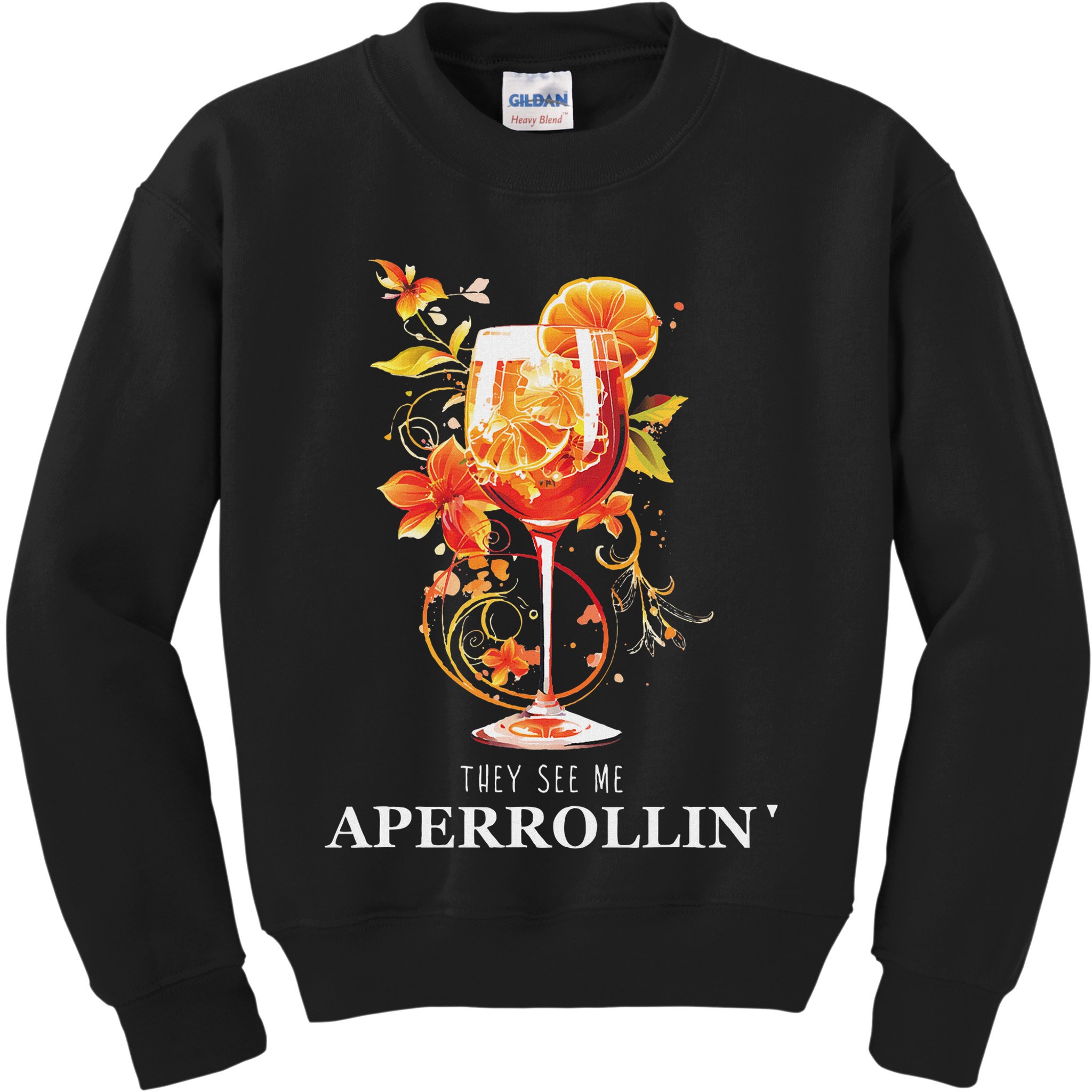 They See Me Aperrollin Outfit Spritz Summer Cocktail Design Kids Sweatshirt