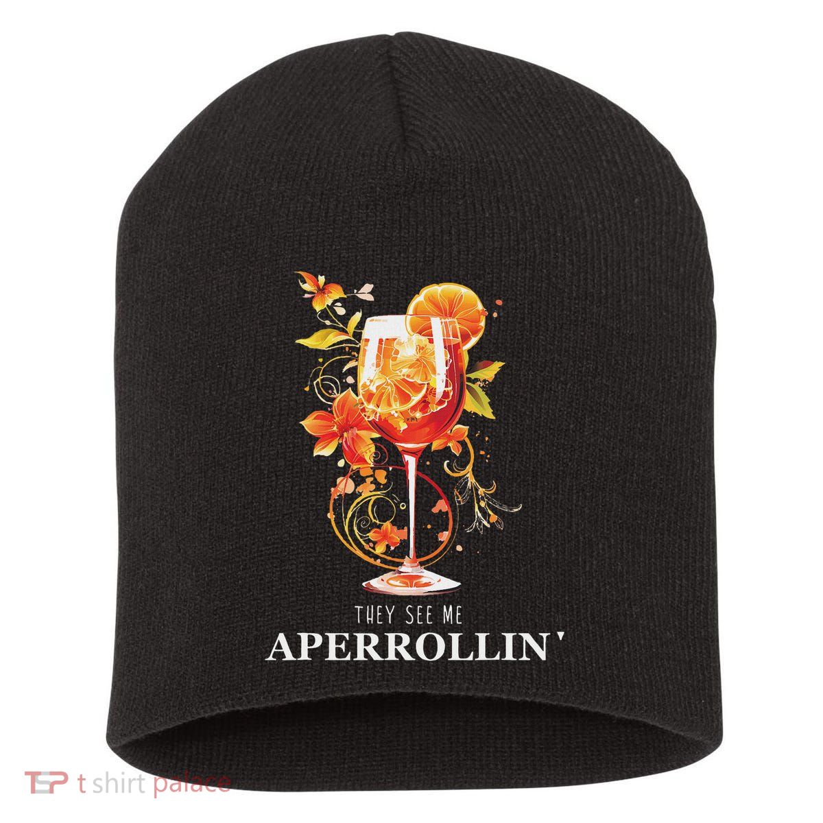 They See Me Aperrollin Outfit Spritz Summer Cocktail Design Short Acrylic Beanie