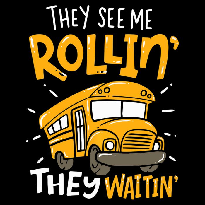 They See Me Rollin' They Waiting' Funny School Bus Driver Impact Tech Backpack