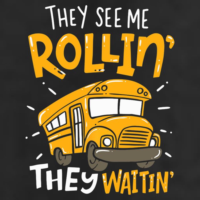 They See Me Rollin' They Waiting' Funny School Bus Driver 15oz Campfire Ceramic Mug