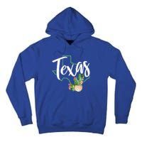 Texas State Map Pride Cactus Vintage Texas Gift Tall Hoodie