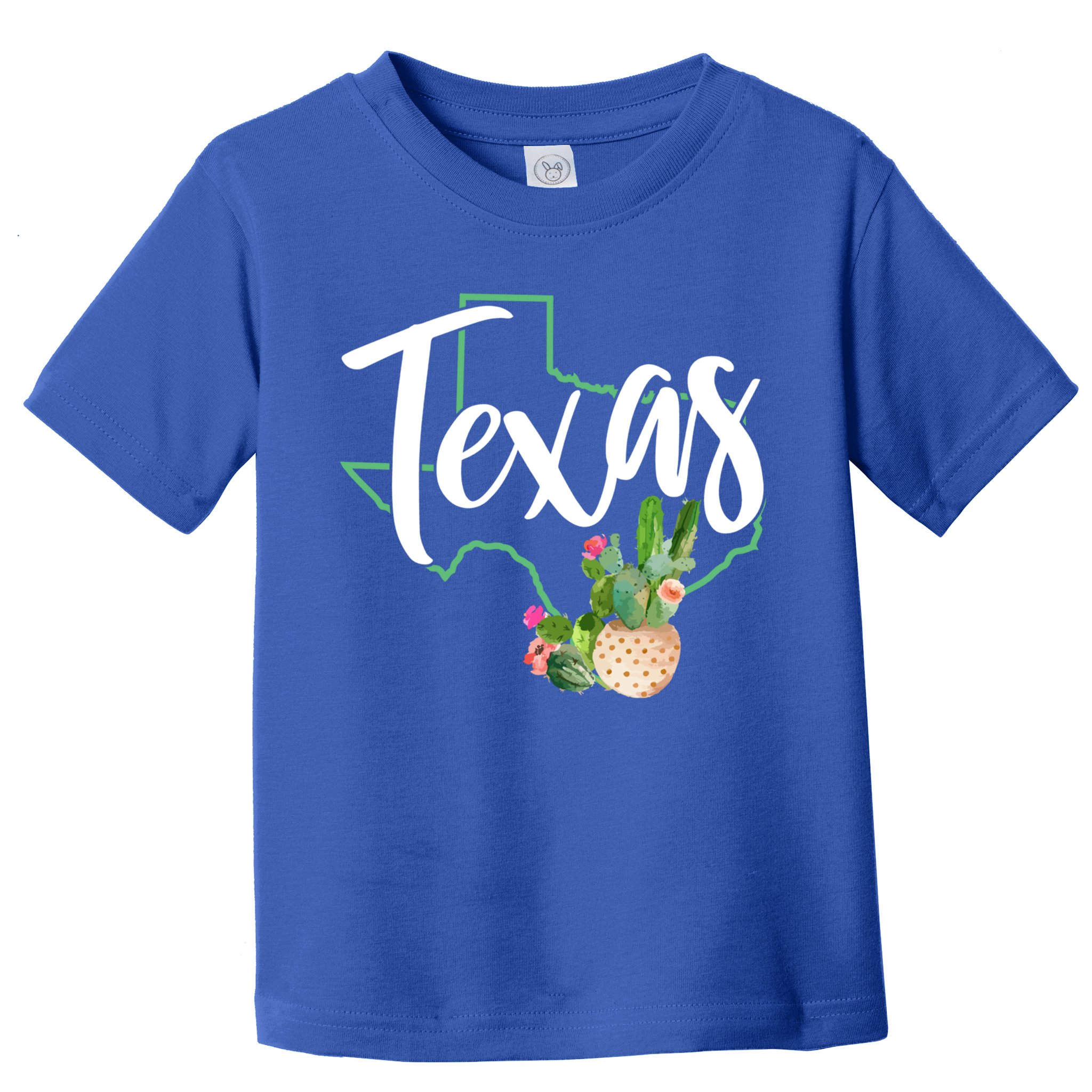 Texas State Map Pride Cactus Vintage Texas Gift Toddler T-Shirt