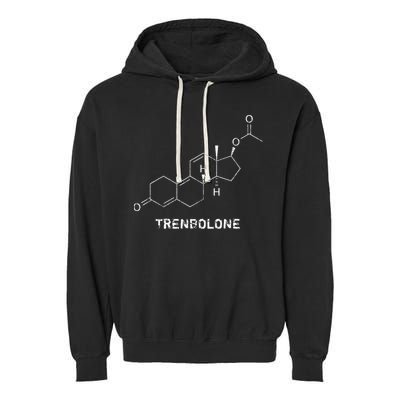 Trenbolone Steroid Molecule Hardcore Bodybuilding Garment-Dyed Fleece Hoodie