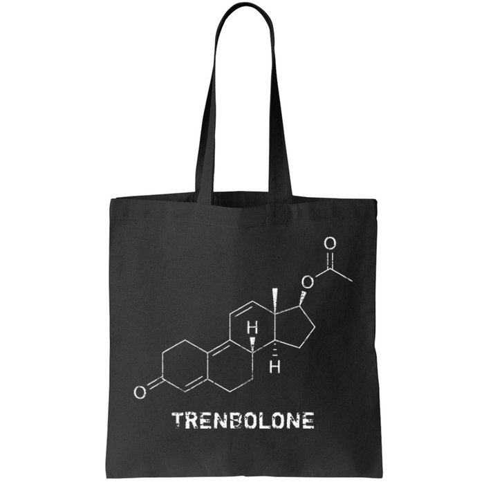 Trenbolone Steroid Molecule Hardcore Bodybuilding Tote Bag