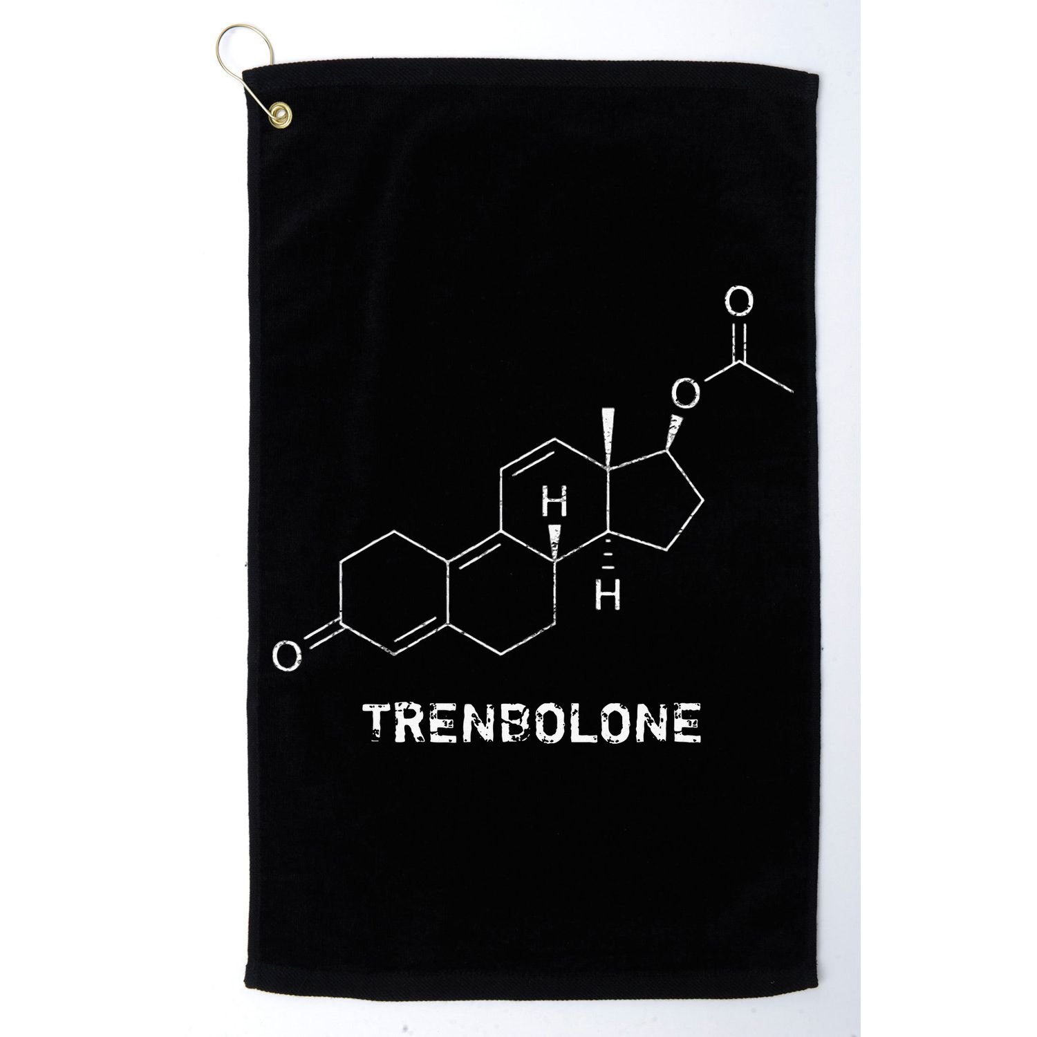 Trenbolone Steroid Molecule Hardcore Bodybuilding Golf Towel