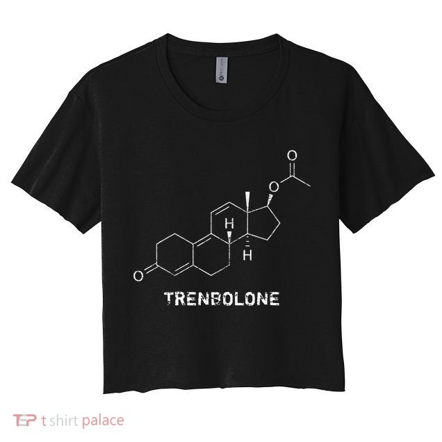 Trenbolone Steroid Molecule Hardcore Bodybuilding Crop Top