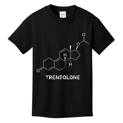 Trenbolone Steroid Molecule Hardcore Bodybuilding Kids T-Shirt