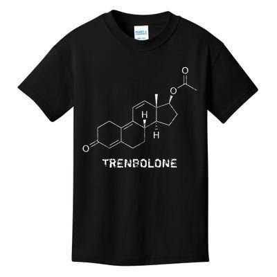 Trenbolone Steroid Molecule Hardcore Bodybuilding Kids T-Shirt