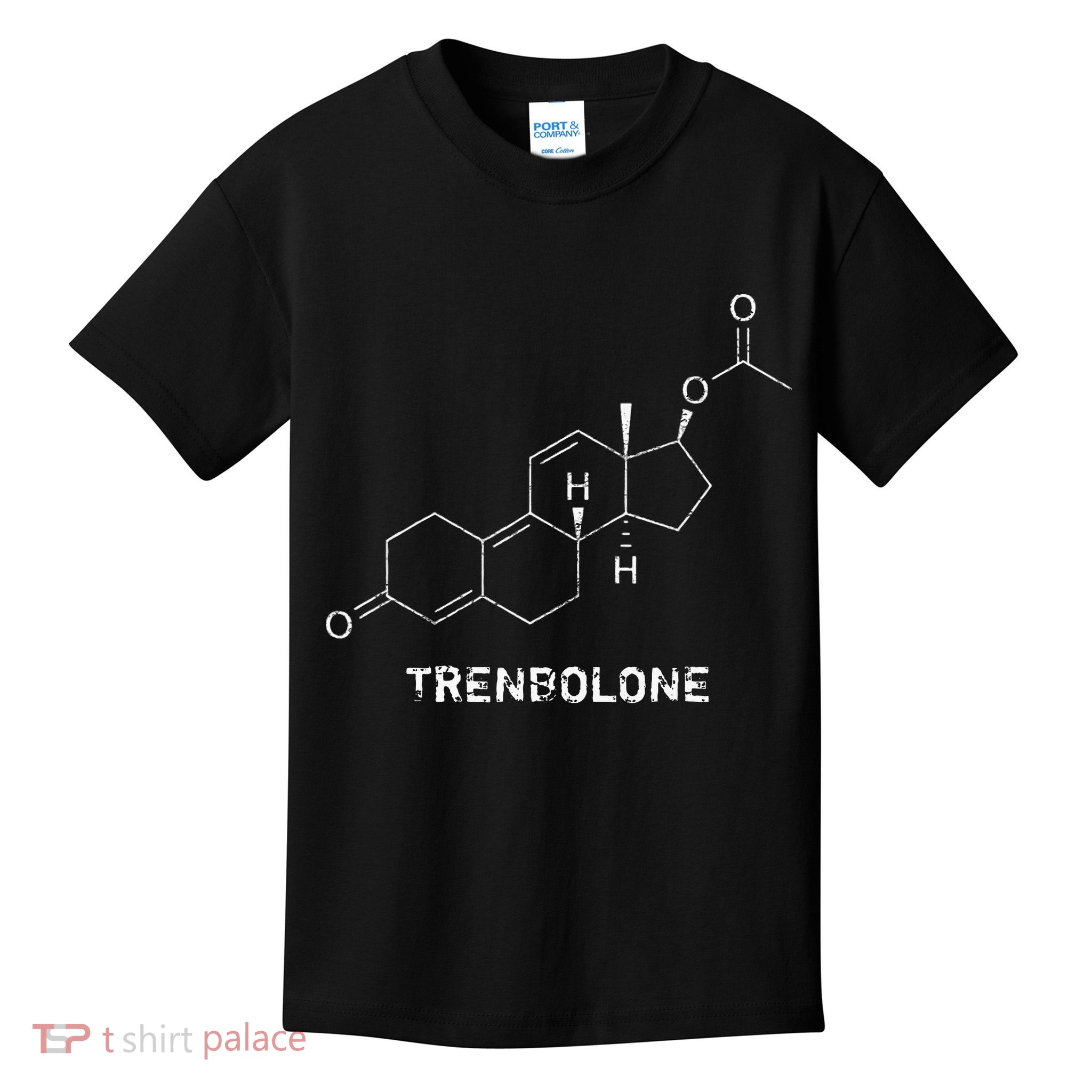 Trenbolone Steroid Molecule Hardcore Bodybuilding Kids T-Shirt