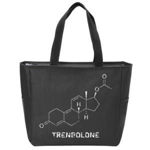 Trenbolone Steroid Molecule Hardcore Bodybuilding Zip Tote Bag