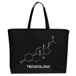 Trenbolone Steroid Molecule Hardcore Bodybuilding Cotton Canvas Jumbo Tote