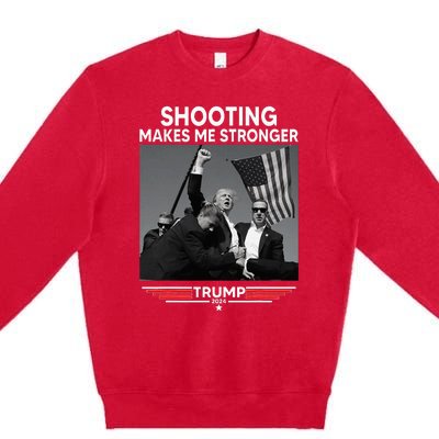 Trump Shooting Makes Me Stronger Shooting Premium Crewneck Sweatshirt