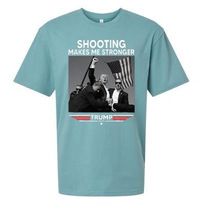 Trump Shooting Makes Me Stronger Shooting Sueded Cloud Jersey T-Shirt