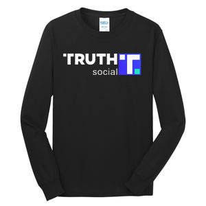 Truth Social Media Truth Social Trump Tall Long Sleeve T-Shirt