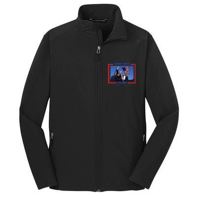 Trump Shot Many Meme Core Soft Shell Jacket