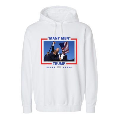 Trump Shot Many Meme Garment-Dyed Fleece Hoodie