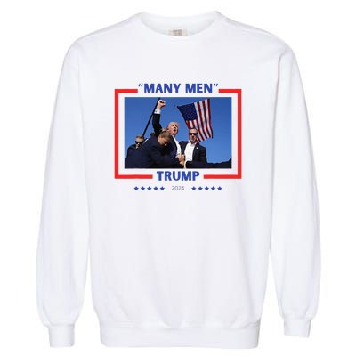 Trump Shot Many Meme Garment-Dyed Sweatshirt