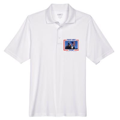 Trump Shot Many Meme Men's Origin Performance Pique Polo