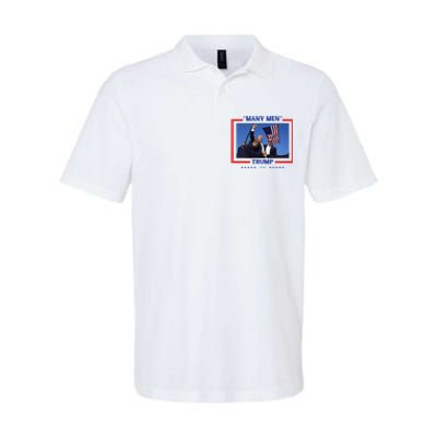 Trump Shot Many Meme Softstyle Adult Sport Polo