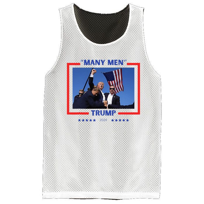 Trump Shot Many Meme Mesh Reversible Basketball Jersey Tank