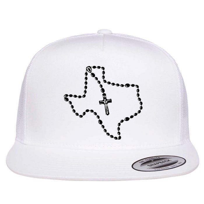 Texas State Map Catholic Rosary Flatbill Hat