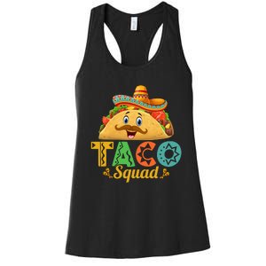 TACO SQUAD MEXICAN CINCO DE MAYO T Women's Racerback Tank