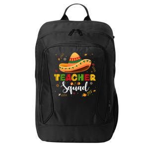 Teacher Squad Mexican Party Cinco De Mayo City Backpack