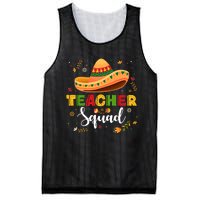 Teacher Squad Mexican Party Cinco De Mayo Mesh Reversible Basketball Jersey Tank