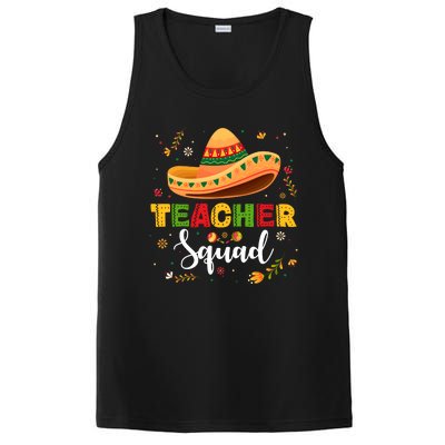 Teacher Squad Mexican Party Cinco De Mayo PosiCharge Competitor Tank