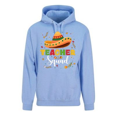 Teacher Squad Mexican Party Cinco De Mayo Unisex Surf Hoodie