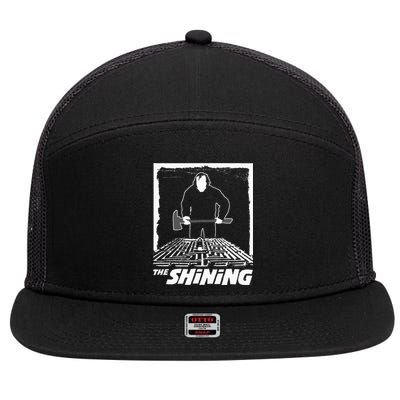 The Shining Maze White 7 Panel Mesh Trucker Snapback Hat