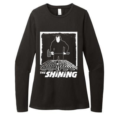 The Shining Maze White Womens CVC Long Sleeve Shirt